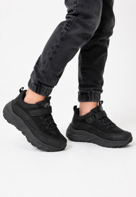 Sneakersy Dziecięce APAWWA Buty Sportowe Skórzana Wkładka Czarne