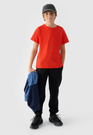Koszulka Chłopięca 4F T-shirt z logiem Pomarańczowa 4FJRAW24TTSHM2315