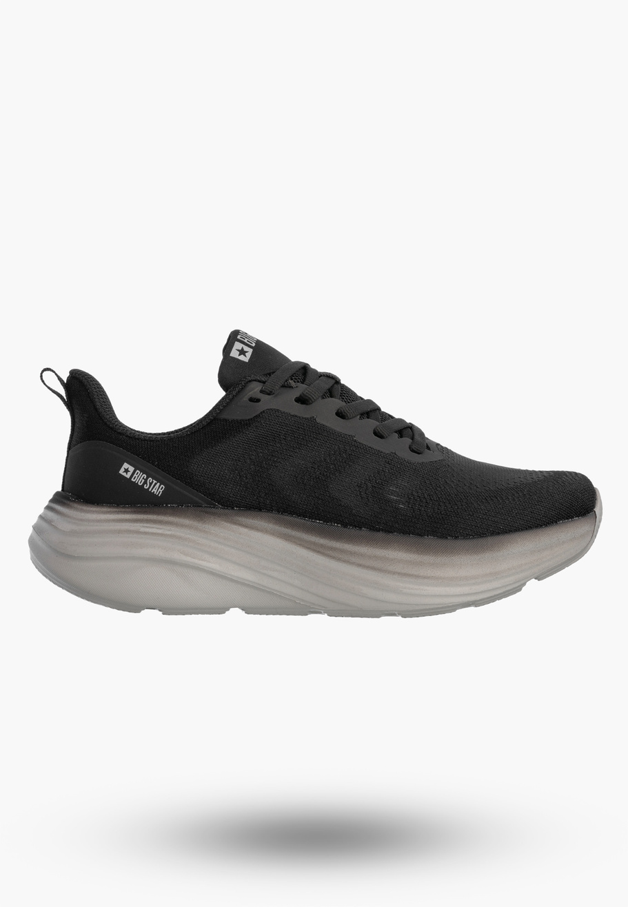 Sneakersy Damskie BIG STAR Buty Sportowe Lekkie Gruba Podeszwa Czarne TT274044