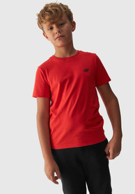 Koszulka 4F chłopięca pomarańczowa t-shirt basic