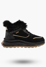 Botki Damskie Buty na platformie Sneakersy Ocieplane Trzewiki Czarne
