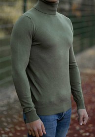 Golf Męski Slim Fit Zielony