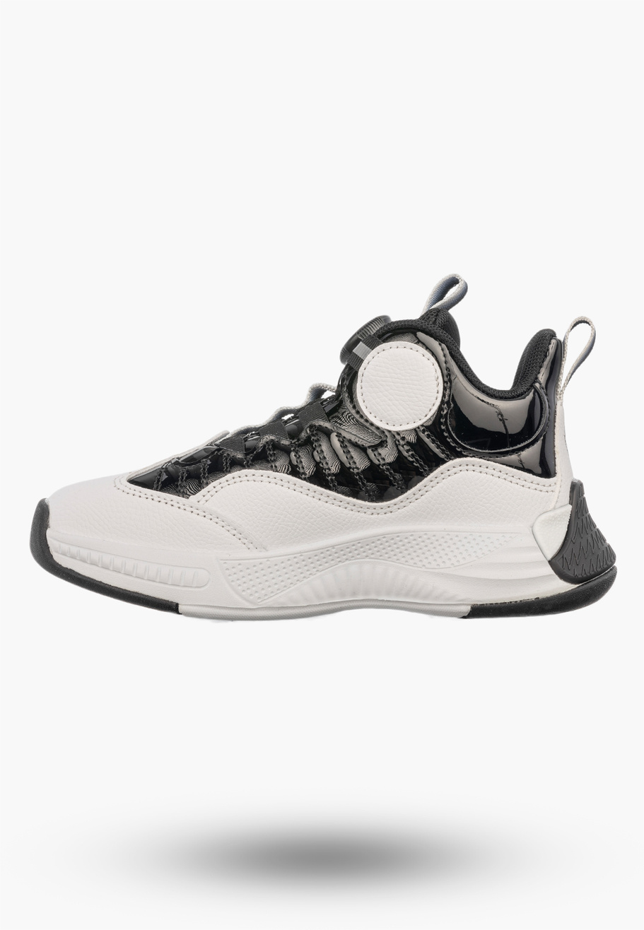 Sneakersy Dziecięce Buty Sportowe Z Pokrętłem Czarne/Białe APAWWA