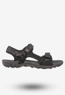 Sandały Męskie Ekoskóra Buty Na Rzepy Letnie DK Czarny/Szary S9507