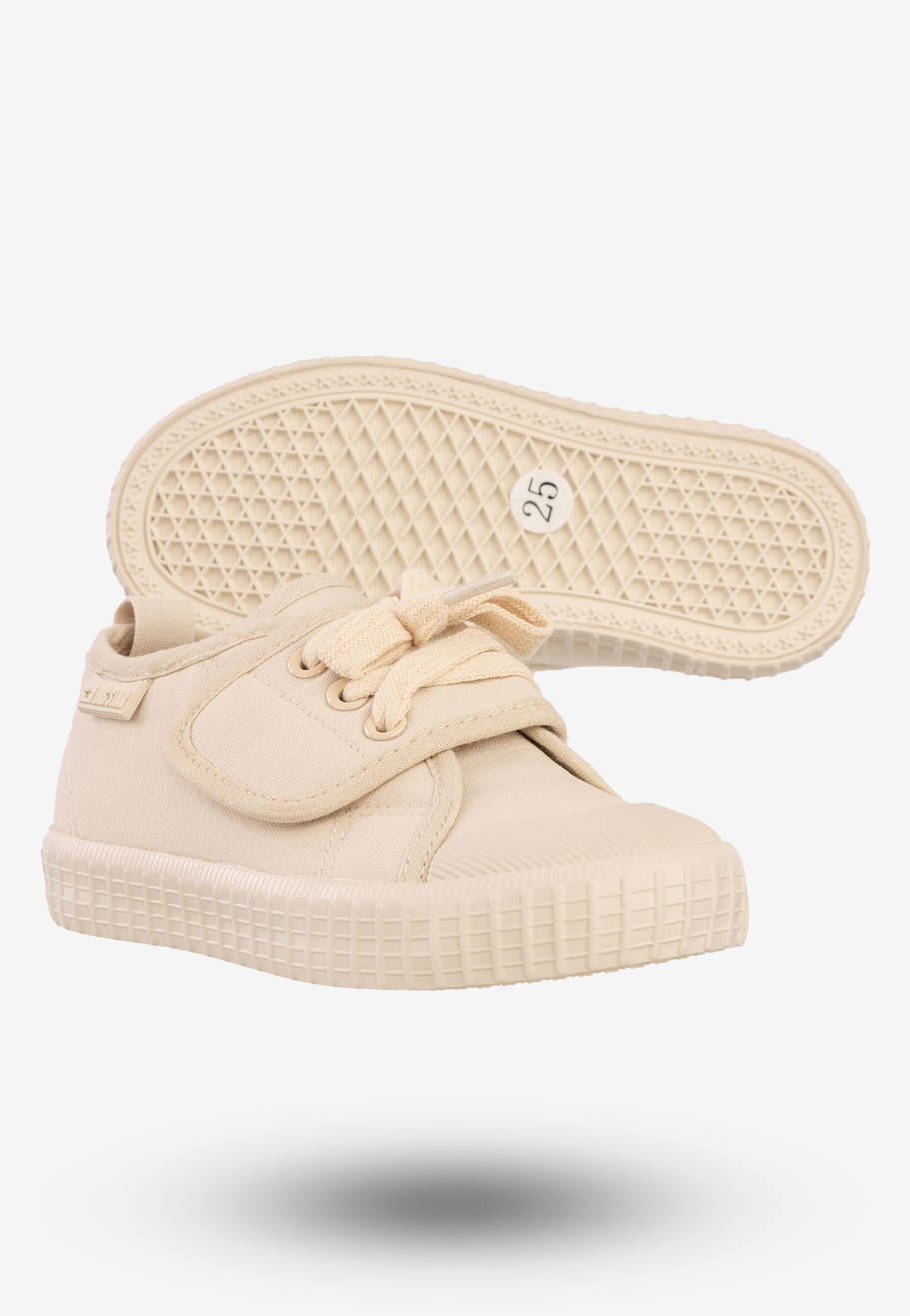 Trampki Dziecięce Buty Na Rzepy BIG STAR Beżowe NN374017