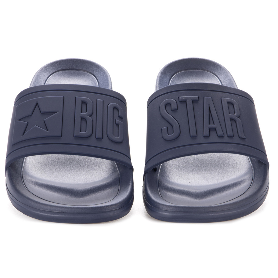 Klapki Męskie Big Star Granatowe DD174688