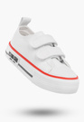 Trampki Dziecięce Buty Na Rzepy BIG STAR Białe KK374085