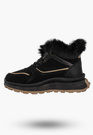 Botki Damskie Buty na platformie Sneakersy Ocieplane Trzewiki Czarne