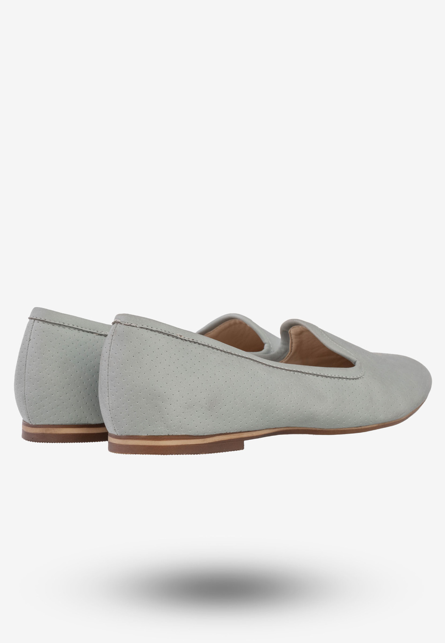 Baleriny Damskie Ekoskóra Półbuty Buty Eleganckie Sergio Leone Niebieskie 3202