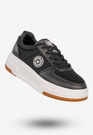 Sneakersy Damskie BIG STAR Ekoskóra Buty Sportowe Półbuty Czarne RR274573
