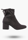 Buty Damskie Botki Zamszowe Szare Na Klocku Modne Na Zimę GD-BM-84