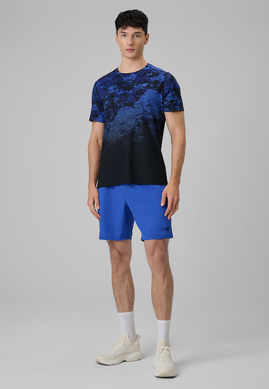 Koszulka T-shirt Męska 4F Sportowa Treningowa Szybkoschnąca Niebieska 4FWSS26TFTSM1787-36A