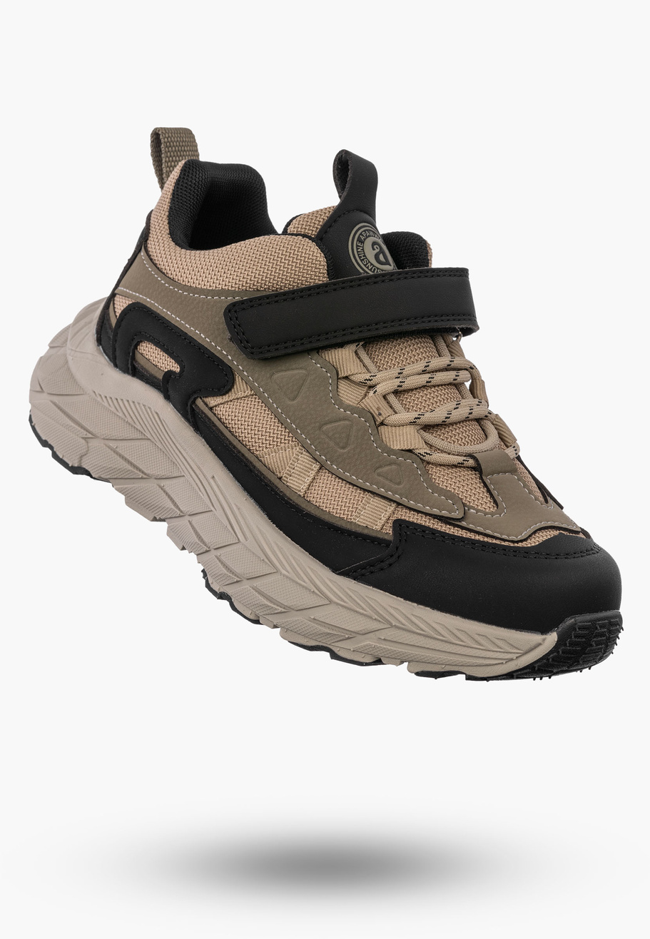 Sneakersy Dziecięce APAWWA Buty Sportowe Skórzana Wkładka Beżowe