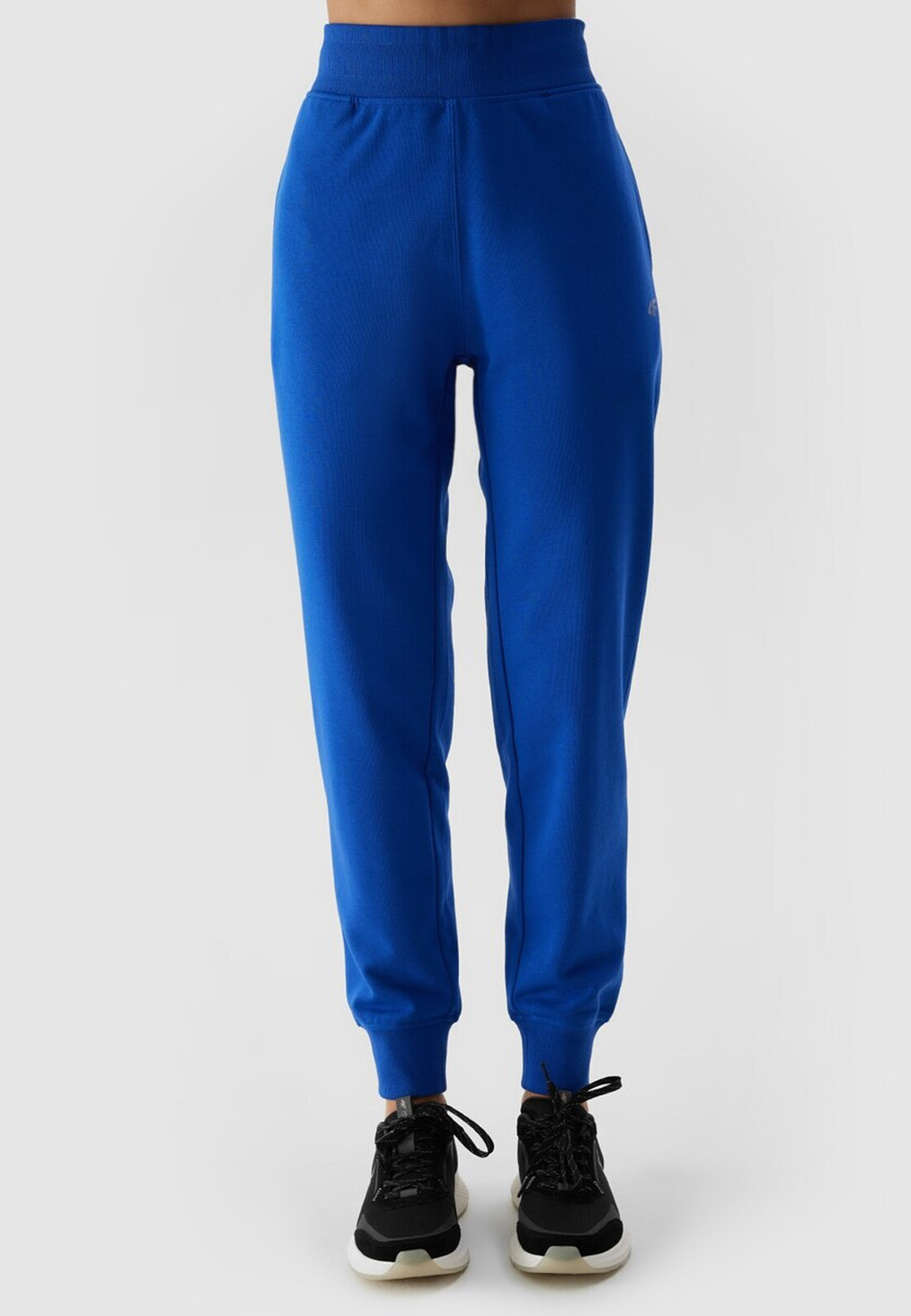 Spodnie Damskie Dresowe 4F Joggery Dresy Sportowe Niebieskie 4FWSS24TTROF606