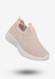 Sneakersy Dziecięce Wsuwane Buty Sportowe Półbuty Pudrowy Róż Apawwa Z2400P