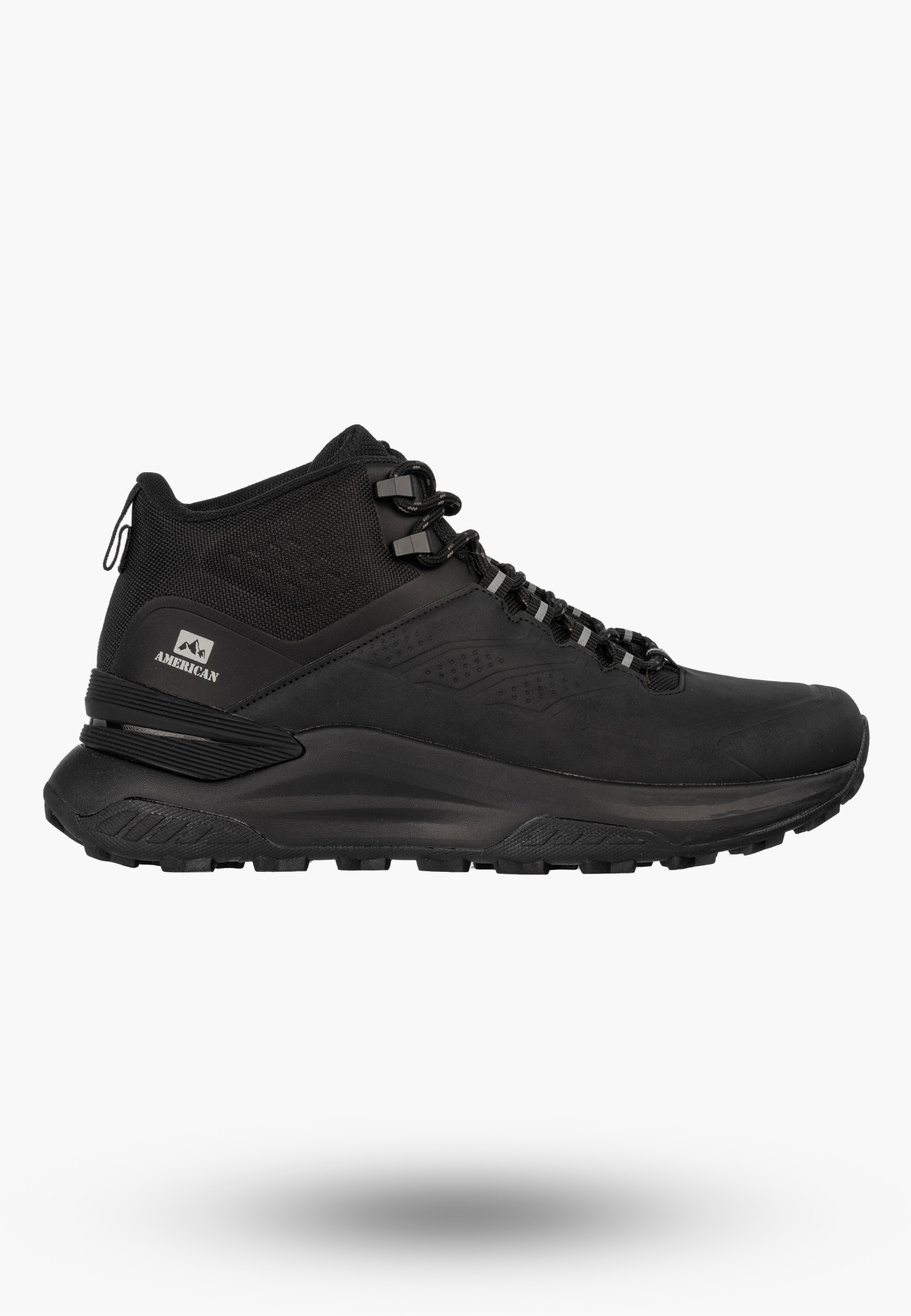 Buty Trekkingowe Męskie American Club Outdoor Memory Foam Czarne