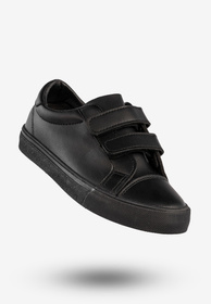 Trampki Dziecięce Ekoskóra Buty Na Rzepy Sportowe Czarne Apawwa RC13 RC14
