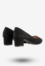 Czółenka Damskie Eleganckie Buty Na Klocku Niskie Czarne Goodin GD-OD-29