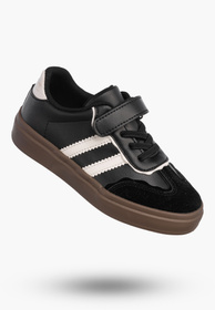 Buty Chłopięce Trampki Czarne Sneakersy na Rzepy Dziecięce R1444P