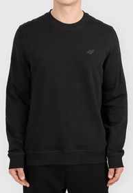 Bluza Męska 4F Sportowa Bez Kaptura Nierozpinana Czarna 4FWMM00TSWSM2549