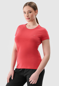 Koszulka Damska 4F T-shirt Basic Czerwony 4FWSS24TTSHF1161-62S