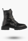 Trapery Damskie Skórzane Buty Na Zimę Ocieplane Botki Czarne Filippo DBT6524/25BK