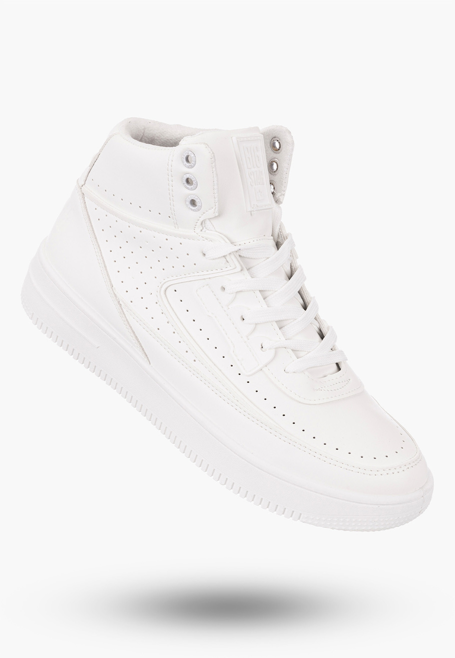Buty Męskie BIG STAR Trampki Ocieplane Białe OO174553