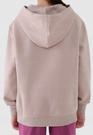 Bluza Dziewczęca 4F Basic z Kapturem Regular Beżowa 4FJWSS25TSWSF1953