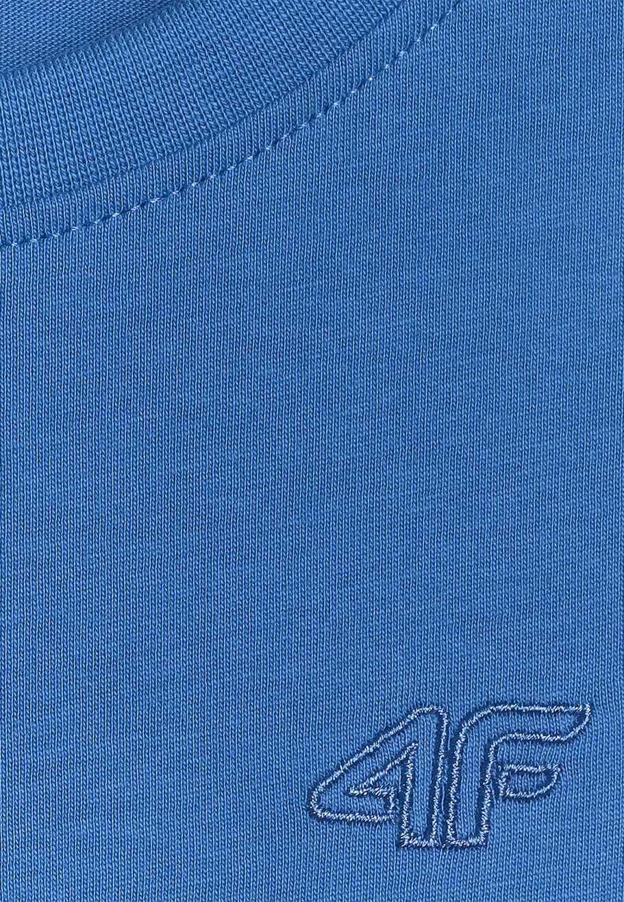 Koszulka Chłopięca 4F T-shirt Z Logo Sportowy Casual Niebieski 4FJWSS26TTSHM3006