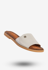 Klapki Damskie Ekoskóra Eleganckie Buty Lekkie Białe M.Daszyński MR1837-5