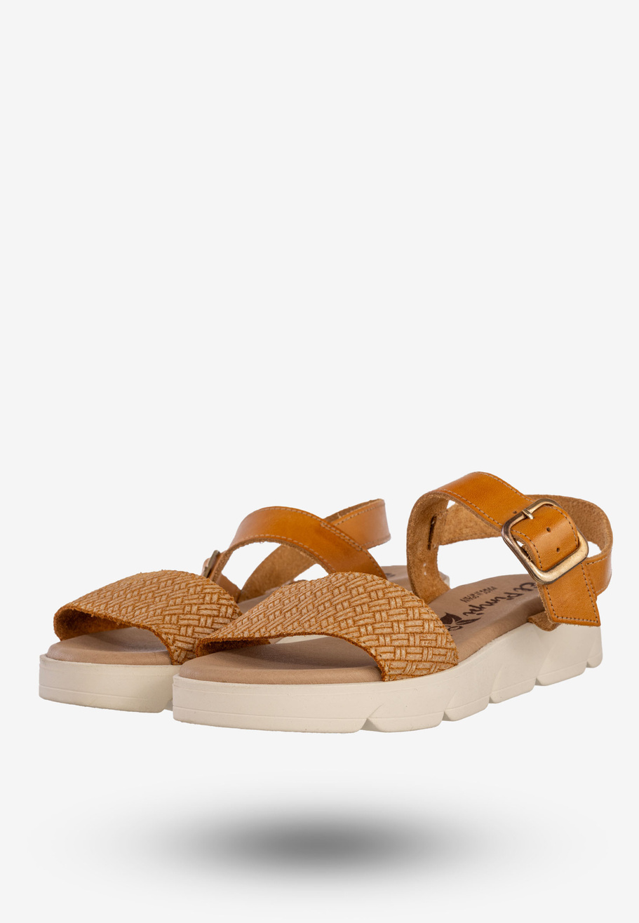 Sandały Damskie Skórzane Buty Letnie Casual Brązowe El Pimpi