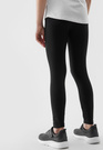 Legginsy Dziewczęce Spodnie 4F dzianinowe czarne 4FJWSS24TTIGF130