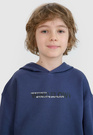 Bluza Chłopięca 4F Sportowa Oversize Bawełniana Z Kapturem Antracytowa 4FJWSS25TSWSM1511-22S