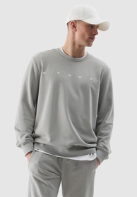 Bluza Męska 4F Szara z nadrukiem SPORT 4FWSS24TSWSM1009