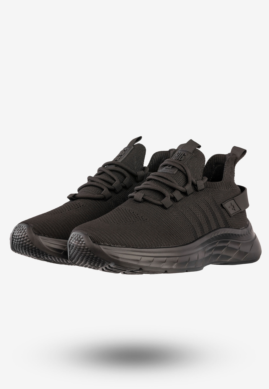 Sneakersy Męskie Buty Sportowe Wsuwane BIG STAR Czarne RR174267