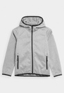 Kurtka Chłopięca 4F Jasny Szary Softshell HJZ22-JSFM001-24M