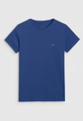 Koszulka Damska 4F T-shirt Slim Fit Gładki Granatowa 4FWMM00TTSHF2255