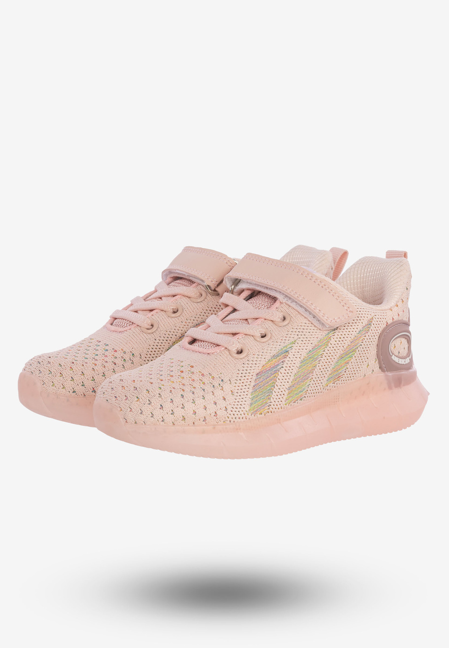 Buty Sportowe Dla Dziewczynki Dziecięce Na Rzepy American Club Różowe RL79/22