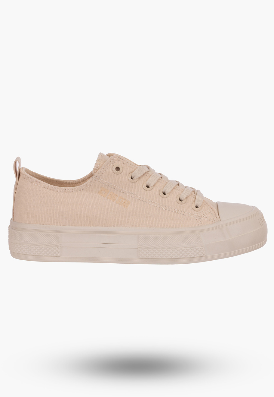 Trampki Big Star Beżowe Buty Damskie NN274854
