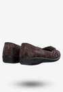 Baleriny Damskie Buty Eleganckie Brązowe Aloeloe Y224003