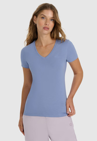 Koszulka Damska 4F T-shirt Slim Sportowy Denim 4FWAW25TTSHF2969