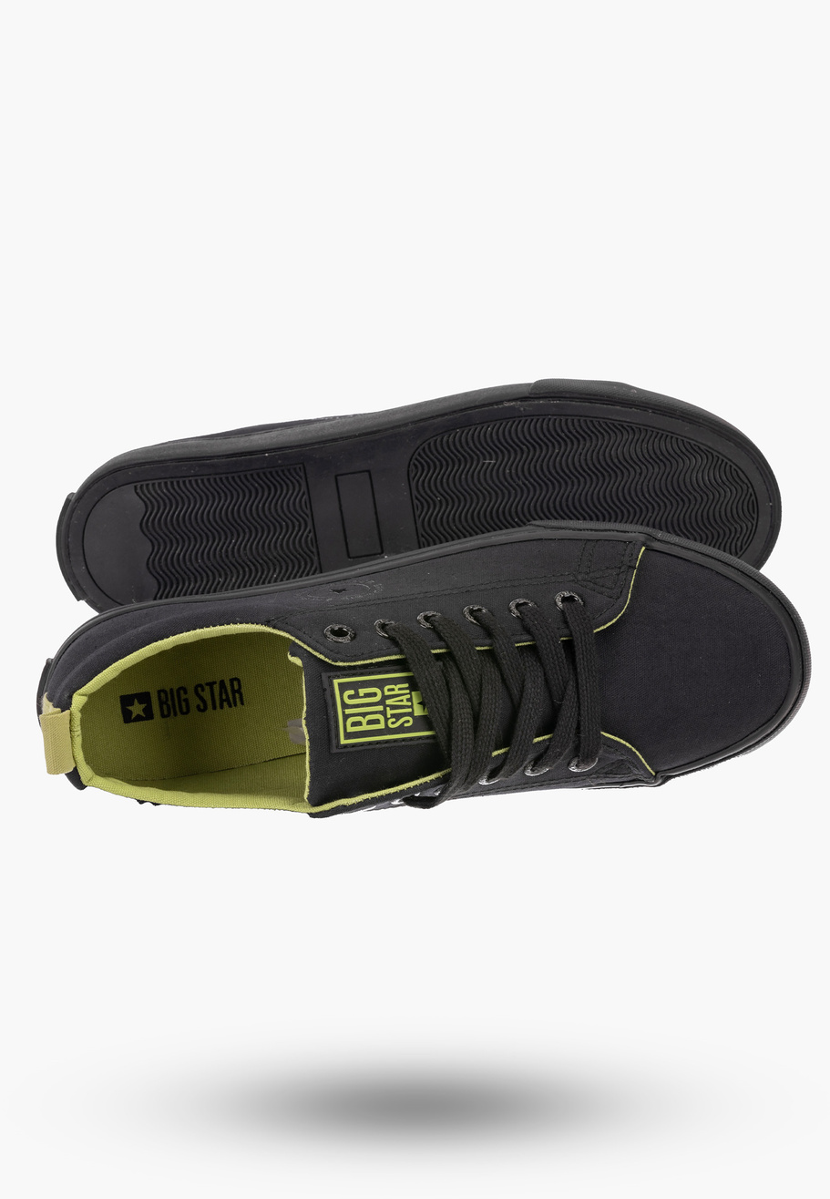Trampki Damskie BIG TAR Czarne Buty Materiałowe LL274247