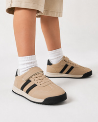 Sneakersy Dziecięce APAWWA Buty Sportowe Skórzana Wkładka Casual Beżowe