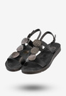 Sandały Damskie Ekoskóra Buty Eleganckie Na Lato Czarne Filippo DS6885/25BK
