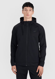 Bluza Męska 4F Rozpinana Sportowa Treningowa Szybkoschnąca Czarna 4FWMM00TFSWM654