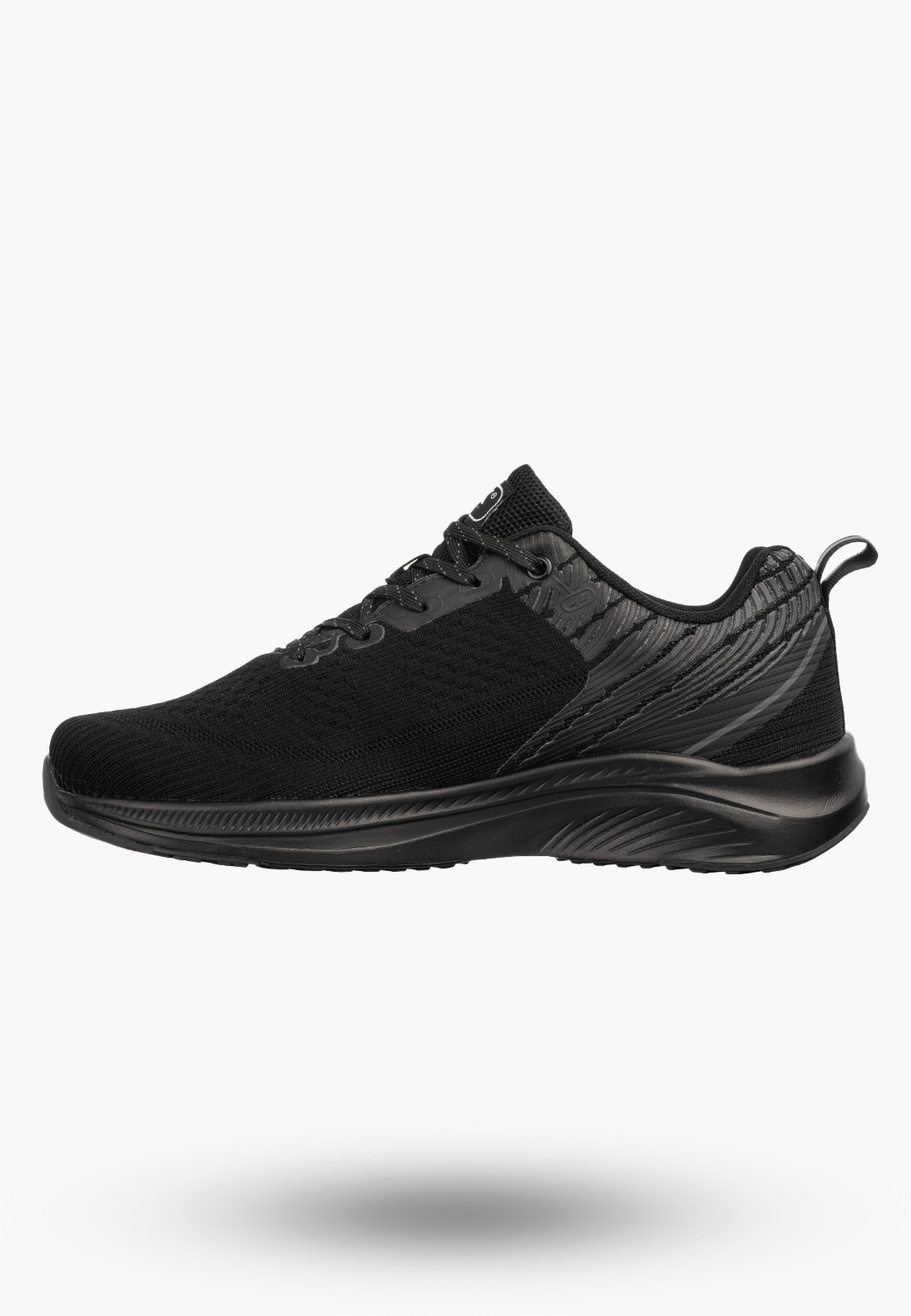 Buty Sportowe Męskie DK Jogging Do Biegania Sneakersy Wygodne Czarne