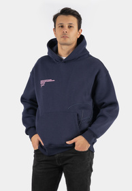 Bluza Męska Z Kapturem Różowa Pantera Casual Streetwear Granatowa 2512