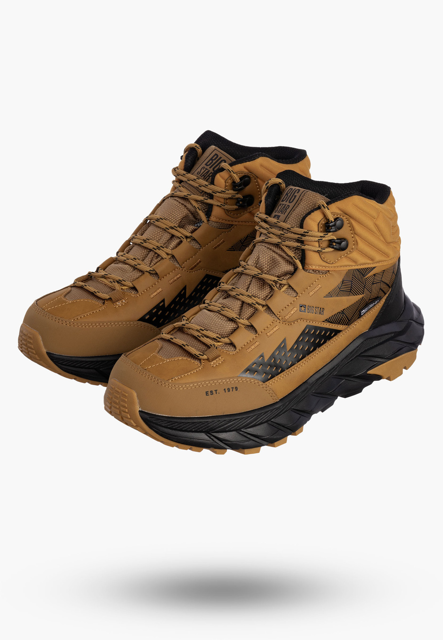 Buty Męskie BIG STAR Wysokie WODOODPORNE Camel Trapery OO174346