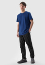 Koszulka Męska 4F T-shirt Basic Regular Granatowy 4FWMM00TTSHM2256