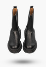 Sztyblety Damskie ULMANI SHOES Skórzane Buty Casual Czarne PROUKT POLSKI